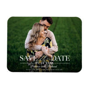 Moderne stilvolle Hochzeit Merken Sie sich das Dat Magnet