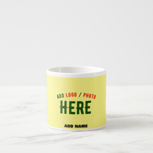 MODERNE, STILVOLLE KUNSTSTOFFMARKE PASTEL YELLOW ESPRESSOTASSE