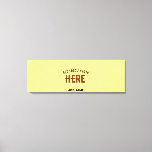 MODERNE, STILVOLLE KUNSTSTOFFMARKE PASTEL YELLOW LEINWANDDRUCK