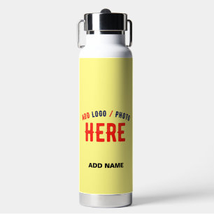 MODERNE, STILVOLLE KUNSTSTOFFMARKE PASTEL YELLOW TRINKFLASCHE