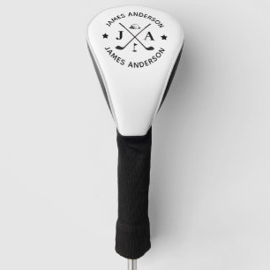 Moderne stilvolle Monogramm- & Namensanpassung Golf Headcover