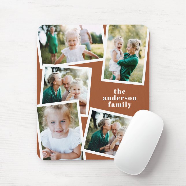Moderne, stilvolle Multi-Foto-Wohngestaltung Mousepad (Mit Mouse)