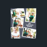 Moderne, stilvolle MultiFoto-Familie blaue Wohnges Leinwanddruck<br><div class="desc">Moderne,  stilvolle Multi-Foto-Wohngestaltung. Moderne marineblaue Farbe kann geändert werden.</div>