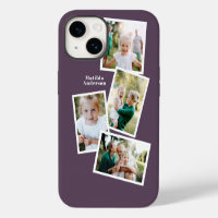 Moderne, stilvolle MultiFoto-Familie lila