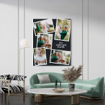 Moderne, stilvolle MultiFoto-Wohngestaltung-Imitat Leinwanddruck<br><div class="desc">Moderne,  stilvolle Multi-Foto-Wohngestaltung. Farben können geändert werden.</div>