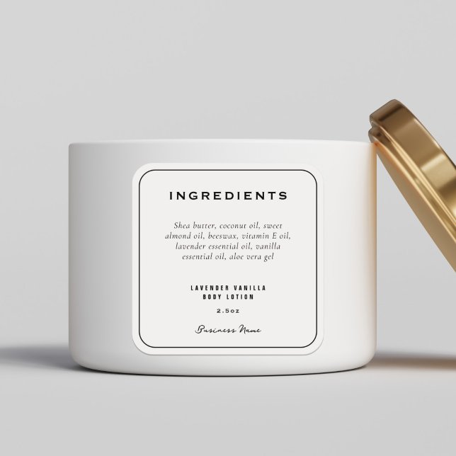 Moderne, stilvolle Produktkomponenten Quadratischer Aufkleber (Von Creator hochgeladen)