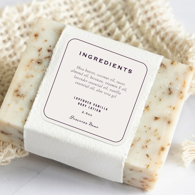 Moderne, stilvolle Produktkomponenten Quadratischer Aufkleber (Von Creator hochgeladen)