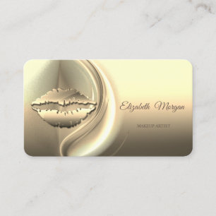 Moderne Stilvolle Professionelle,Gold,Abstrakt,Lip Visitenkarte