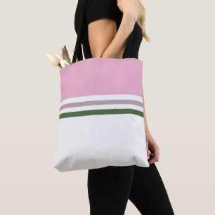 Moderne, stilvolle Retro Streifen gestreift Tasche