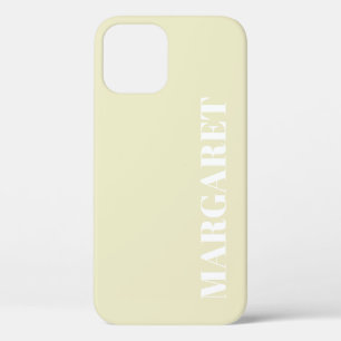 Moderne stilvolle weiße Monogramm-Name  Case-Mate iPhone Hülle
