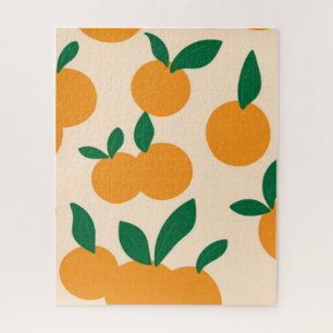 Moderne stilvolle Zitrusfrüchte Orangen Muster