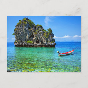 Moderne Strandlandschaft Natur Postkarte