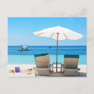 Moderne Strandlandschaft Natur Postkarte