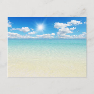 Moderne Strandlandschaft Natur Postkarte