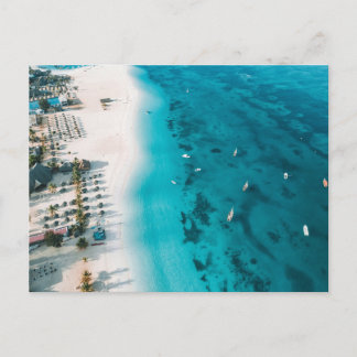 Moderne Strandlandschaft Natur Postkarte