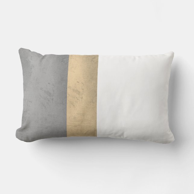 moderne Streifen abstrakte Design werfen Kissen (Vorderseite)