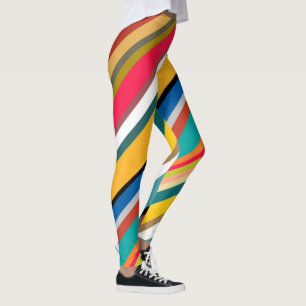 Moderne Streifen aus dem Mittelalter Leggings