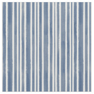 Moderne Streifen Blau/Weiß l Niedlich Stoff