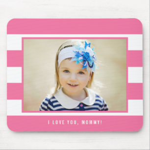Moderne Streifen EDITABLE COLOR Foto Mouse Pad Mousepad