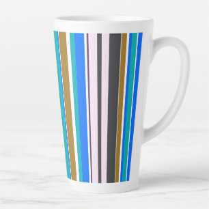 Moderne Streifen im trendigen Stil Milchtasse