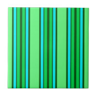 Moderne Streifen, Limettengrün und Aqua aus dem Mi