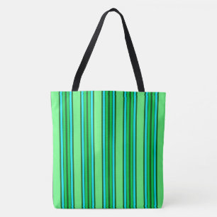 Moderne Streifen, Limettengrün und Aqua aus dem Mi Tasche