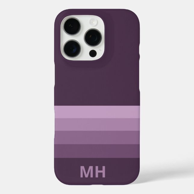 Moderne Streifen Minimal iPhone 16 Pro Fall Hülle (Rückseite)