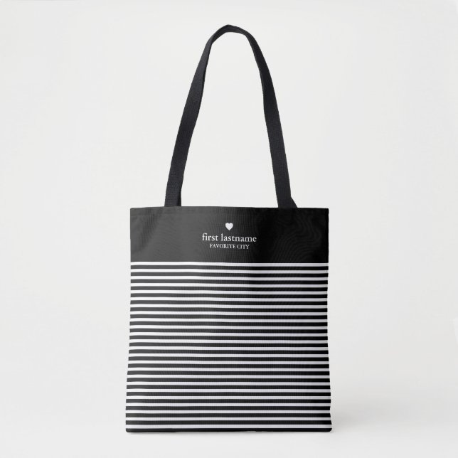 Moderne Streifen mit hochskaliger Mittelröhre Tasche (Vorderseite)
