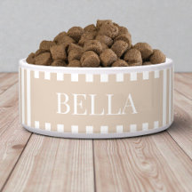 Moderne Streifenmuster in Beige Personalisierte Hu