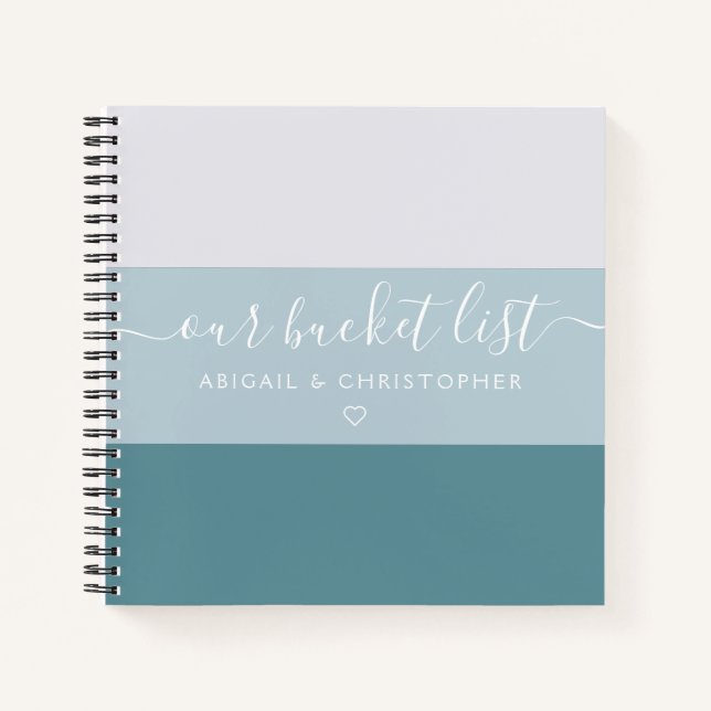 Moderne Strickreihen für unsere Eimerliste Notizbuch (Vorderseite)