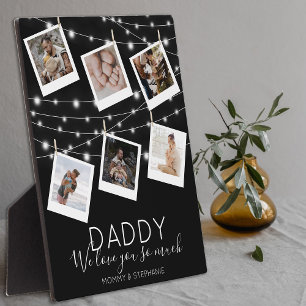 Moderne String Lights FotoCollage Fotoplatte