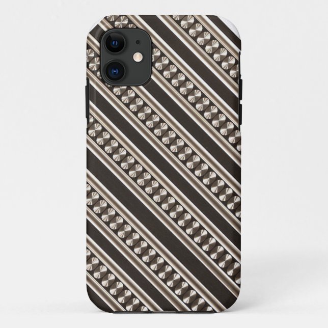 Moderne Stripe Design iPhone Case (Rückseite)