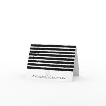 Moderne Stripes Paare Personalisiert Stationery