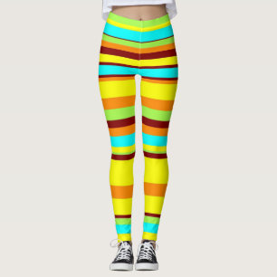 Moderne Stripteppiche aus dem Mittelalter Leggings