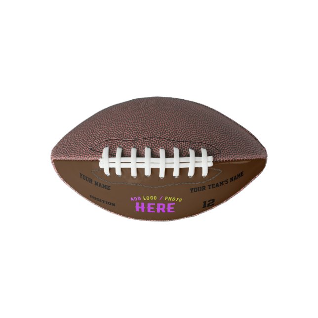 MODERNE, STYLISCH BROWN BROWN ÜBERPRÜFTE MARKENZEI FOOTBALL (Vorderseite)