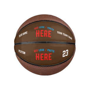 MODERNE, STYLISCH BROWN BROWN ÜBERPRÜFTE MARKENZEI MINI BASKETBALL