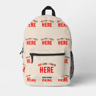 MODERNE, STYLISCH GEPRÜFTE NATÜRLICHE MARKEN BEDRUCKTER RUCKSACK