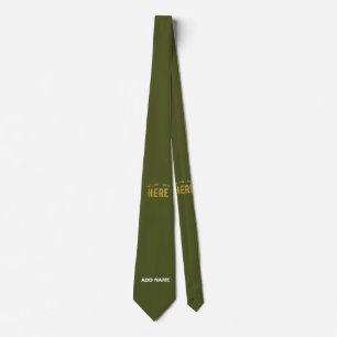 MODERNE STYLISCH-KUSTOM-ARMY GREEN-VERIFIED MARKIE KRAWATTE