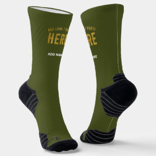 MODERNE STYLISCH-KUSTOM-ARMY GREEN-VERIFIED MARKIE SOCKEN