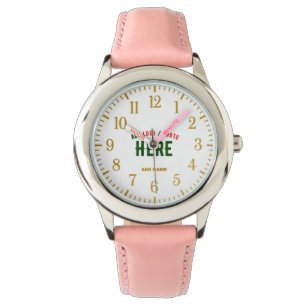 MODERNE, STYLISCH ZOLLBARE PINKE, ÜBERPRÜFT MARKIE ARMBANDUHR