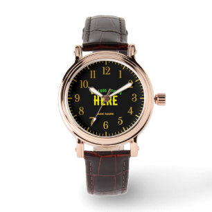 MODERNE, STYLISCH ZOLLBARE, SCHWARZE VERIFIZIERTE ARMBANDUHR