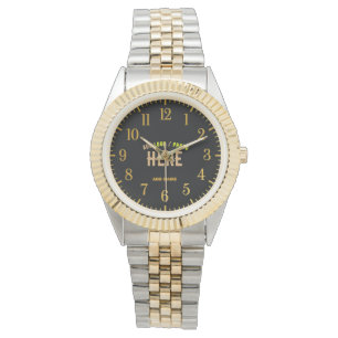 MODERNE, STYLISCH ZOLLBARE, SCHWARZE VERIFIZIERTE ARMBANDUHR