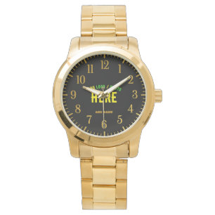 MODERNE, STYLISCH ZOLLBARE, SCHWARZE VERIFIZIERTE  ARMBANDUHR