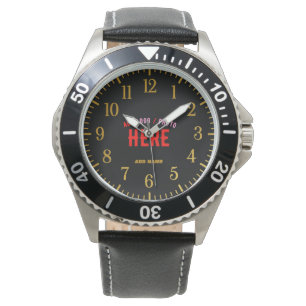 MODERNE, STYLISCH ZOLLBARE, SCHWARZE VERIFIZIERTE  ARMBANDUHR