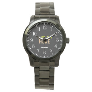MODERNE, STYLISCH ZOLLBARE, SCHWARZE VERIFIZIERTE  ARMBANDUHR