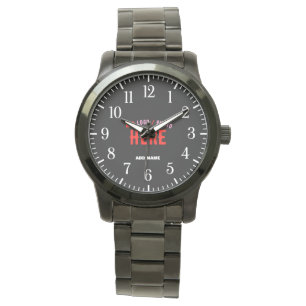 MODERNE, STYLISCH ZOLLBARE, SCHWARZE VERIFIZIERTE ARMBANDUHR