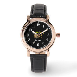 MODERNE, STYLISCH ZOLLBARE, SCHWARZE VERIFIZIERTE  ARMBANDUHR