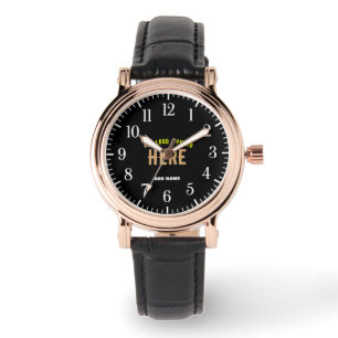 MODERNE, STYLISCH ZOLLBARE, SCHWARZE VERIFIZIERTE  ARMBANDUHR