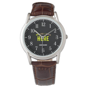 MODERNE, STYLISCH ZOLLBARE, SCHWARZE VERIFIZIERTE ARMBANDUHR