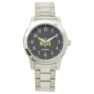 MODERNE, STYLISCH ZOLLBARE, SCHWARZE VERIFIZIERTE  ARMBANDUHR